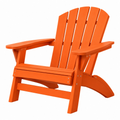 Sedia Adirondack da giardino 80 x 90 x 98 cm in legno arancione con braccioli