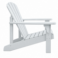Sedia Adirondack da giardino 78 x 88 x 95 cm in legno bianco stile classico