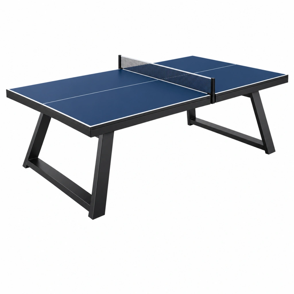 Tavolo da ping pong 274 x 152.5 x 76 cm blu e nero con rete struttura in metallo